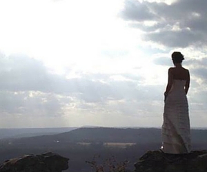Bride on mountain top
